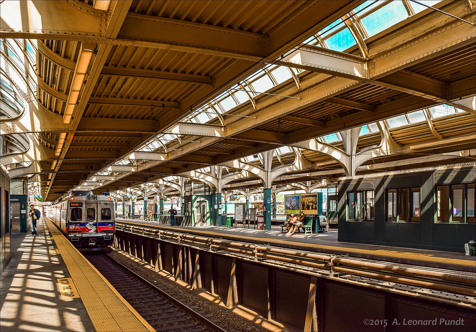30th Street station Regional Rail platform | A. Leonard Pundt