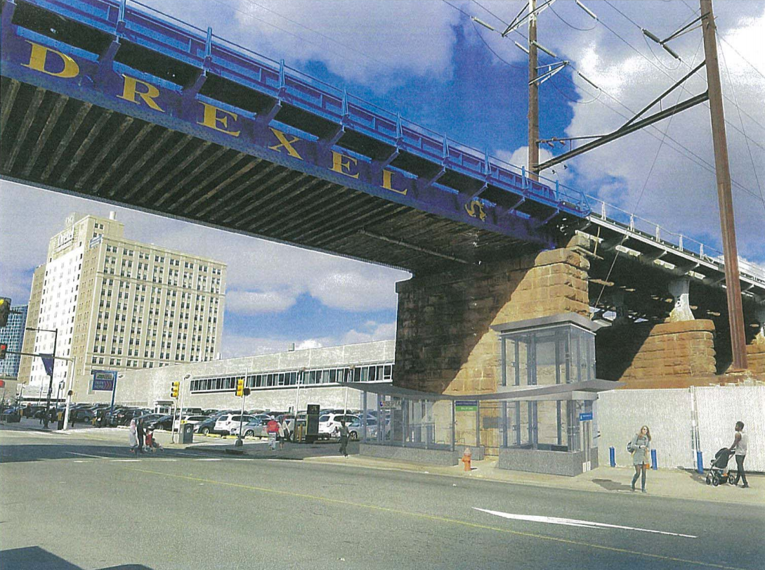 31st and Market SEPTA elevator rendering, March 2017 Art Commission