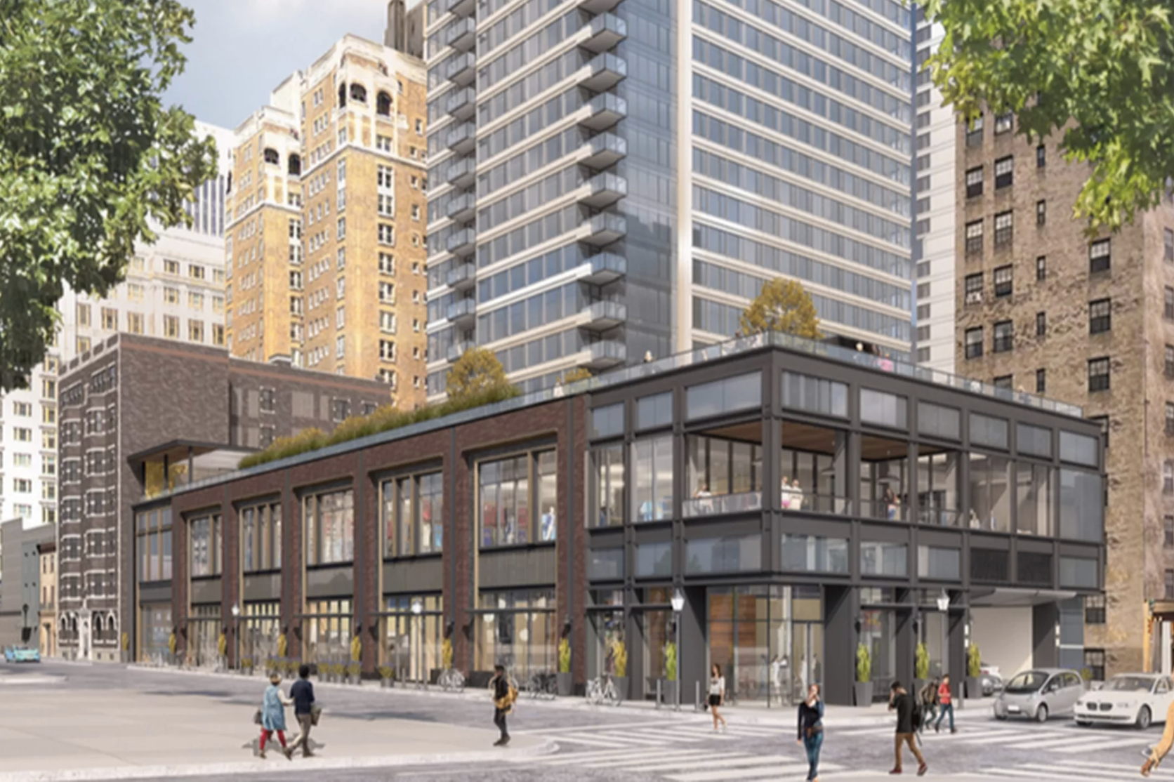 A rendering of The Laurel, under development at 1911 Walnut St. (courtesy of Southern Land Company)