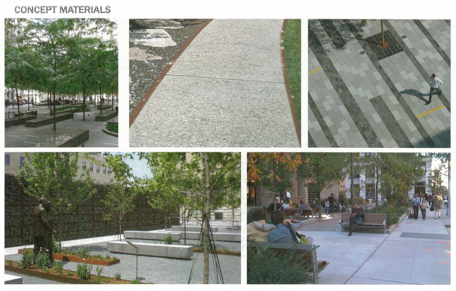 American Street Plaza: concept materials | Gilmore and Associates for Streets Department, Art Commission, Jan. 2017