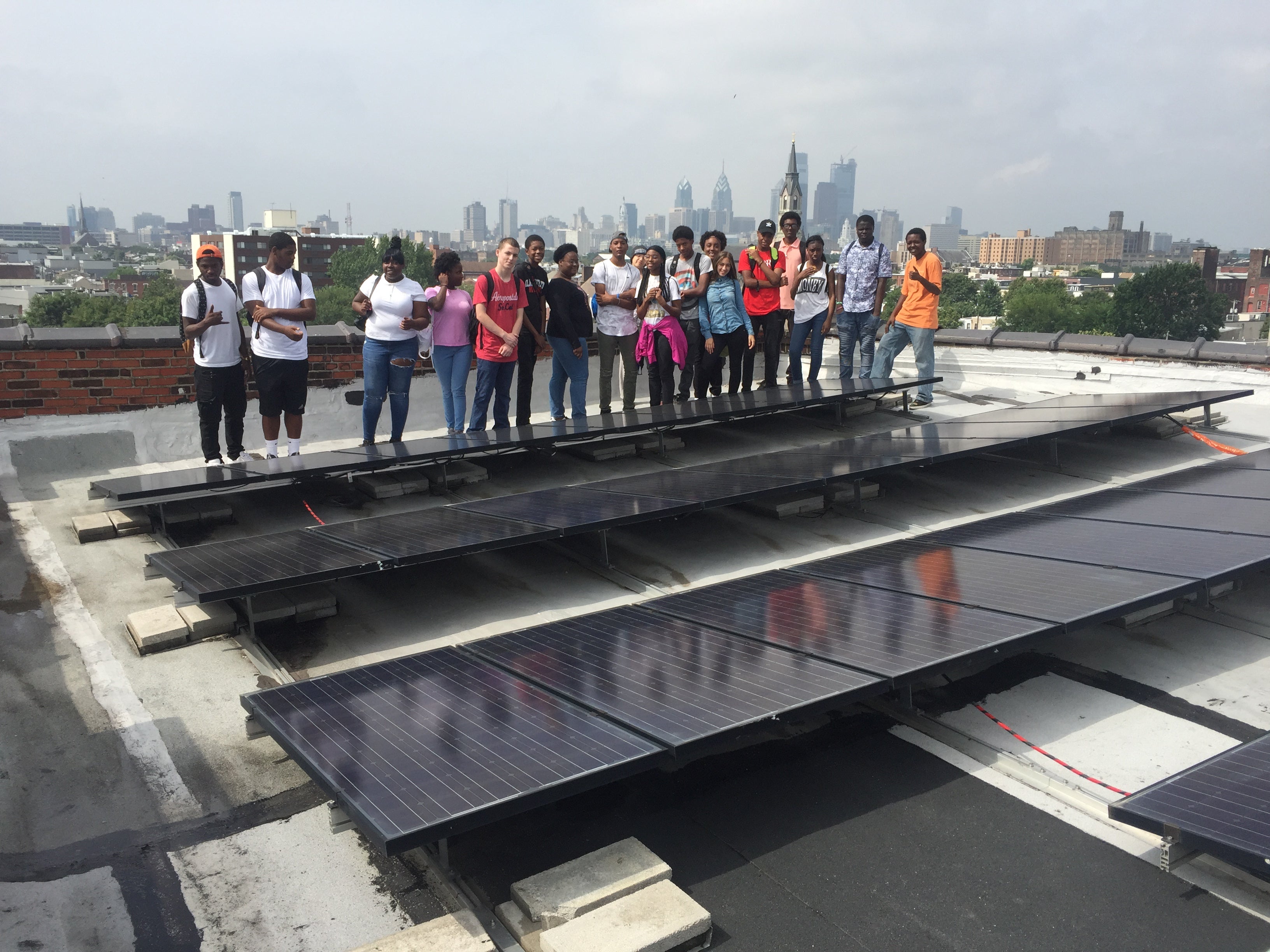 As part of the Solarize Philly program, the city is training Philadelphia public school students for future jobs in the solar industry. 