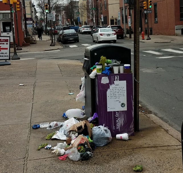 Is placing garbage cans, recycling bins on the sidewalk illegal?, 11  Listens