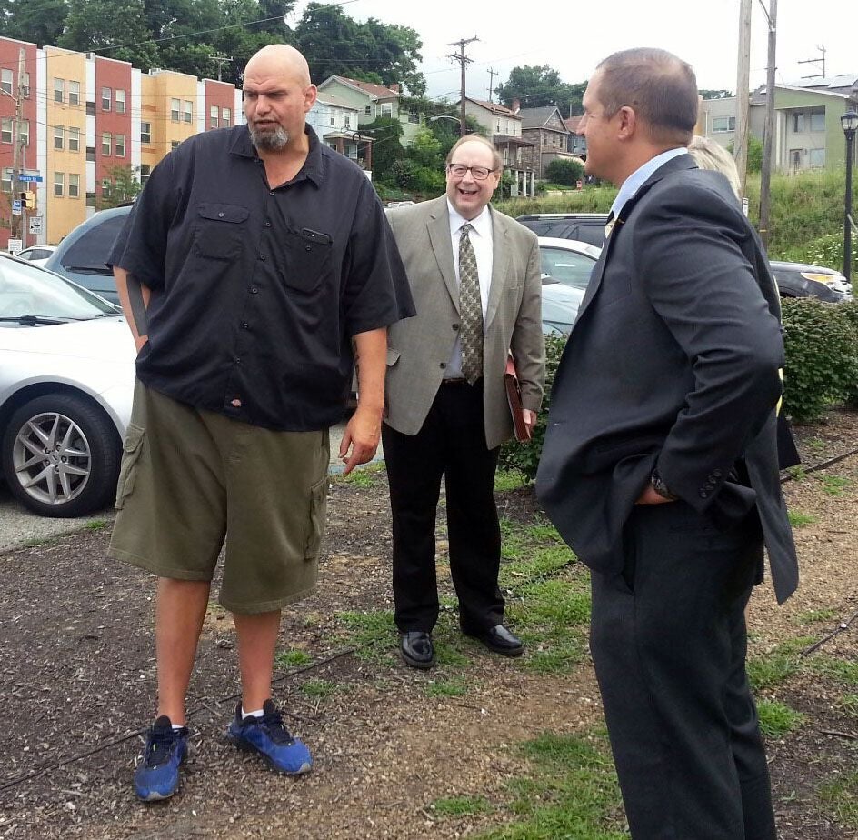 Braddock mayor John Fetterman and Joe DeFelice