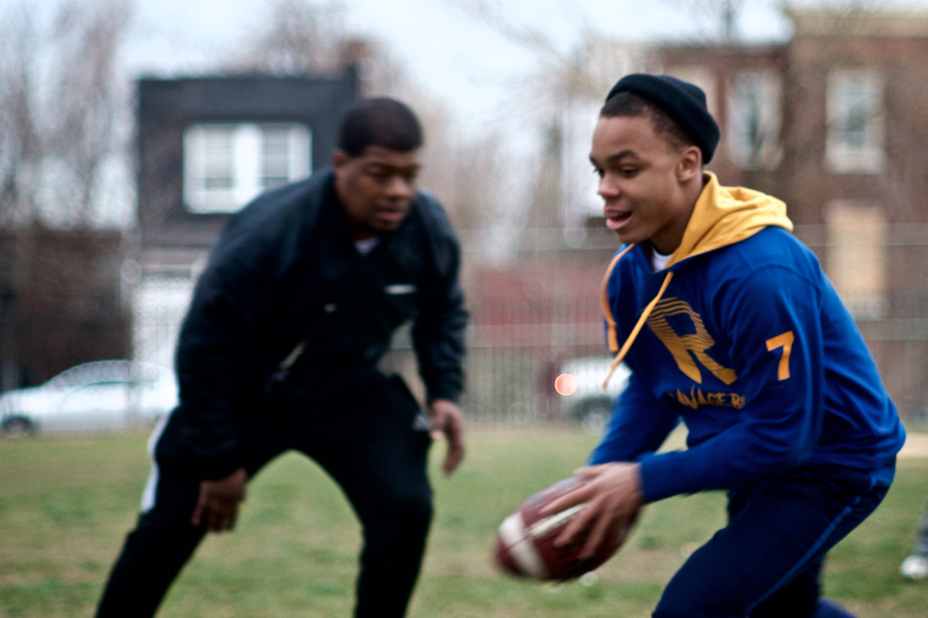 Coaches and players practice. (Bastiaan Slabbers for WHYY)