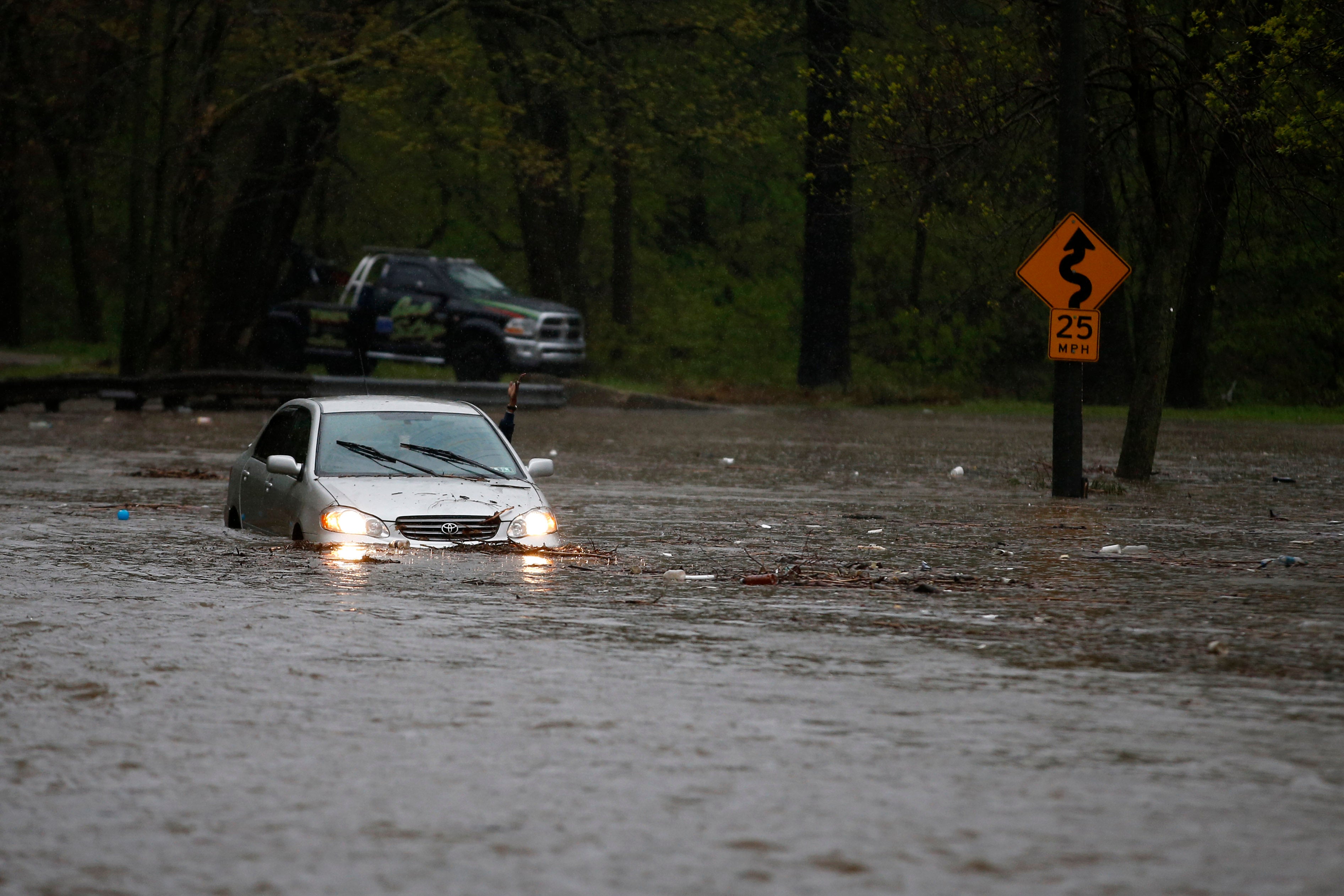 Cobbs Creek Parkway flooding, April 2014 | AP