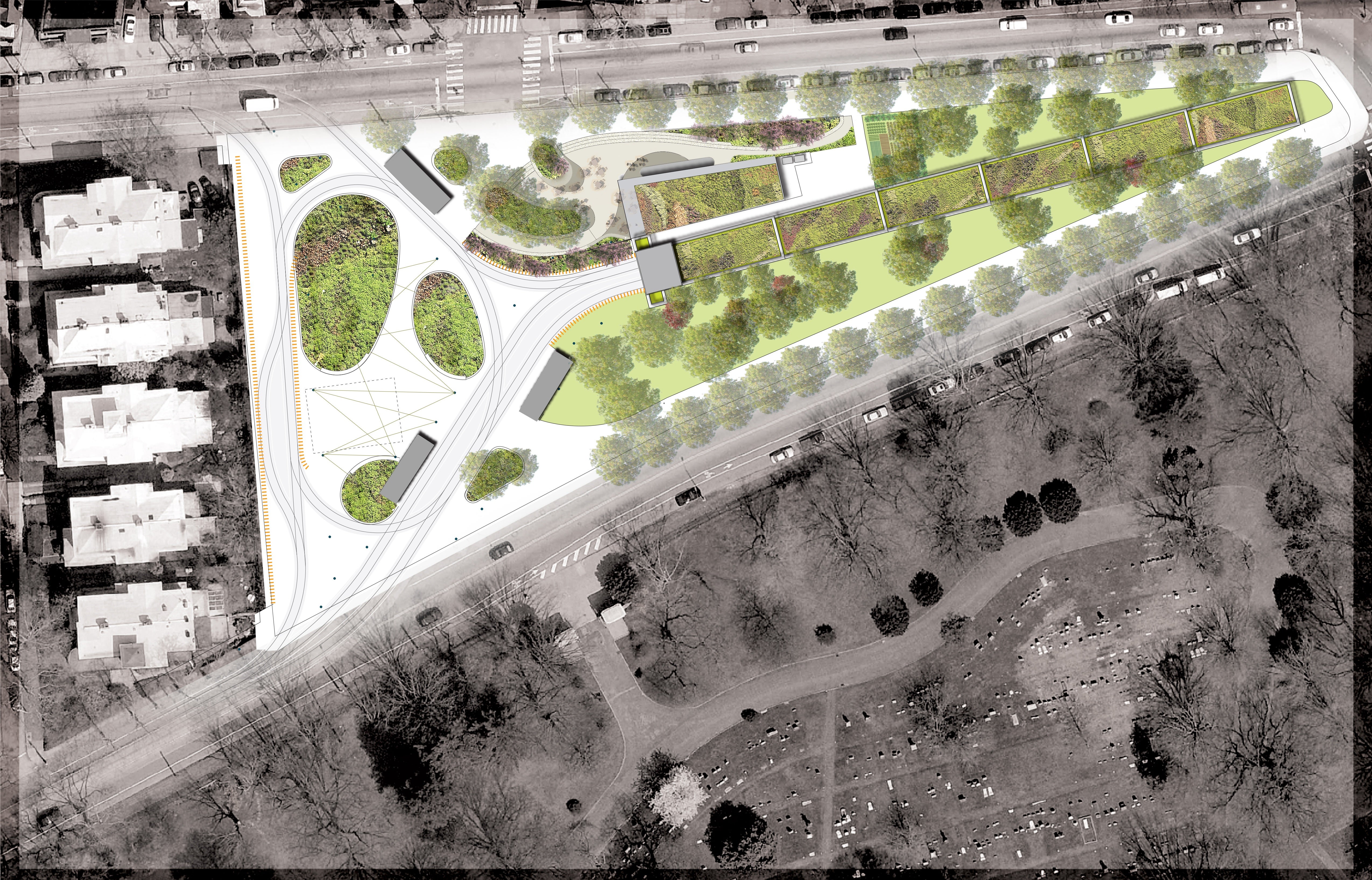 40th Street Trolley Portal Concept Plan | courtesy of University City District 40th Street Trolley Portal Concept Plan | courtesy of University City District