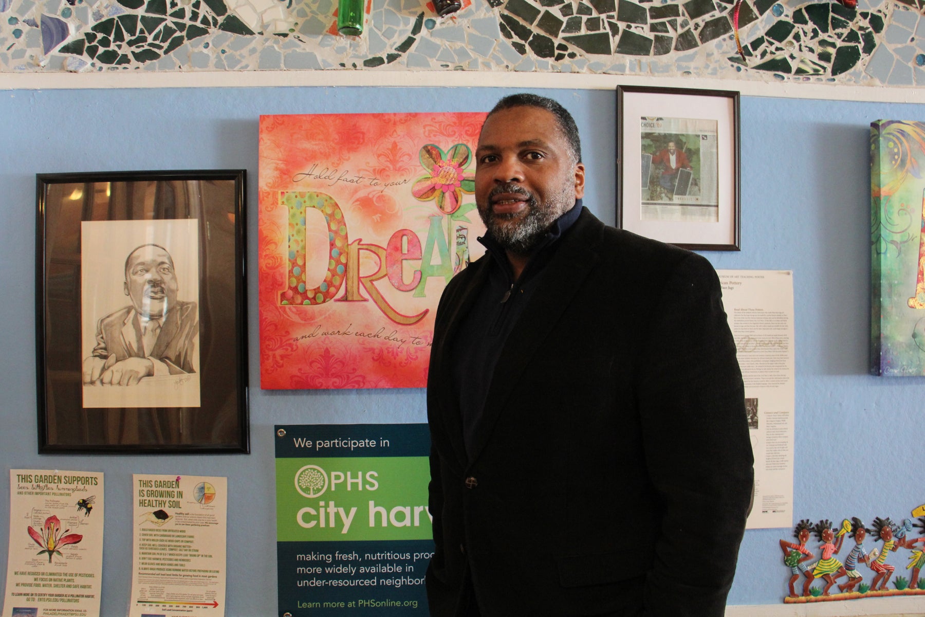 Jerome Shabazz runs the Overbook Environmental Education Center. Credit: Emma Lee/WHYY