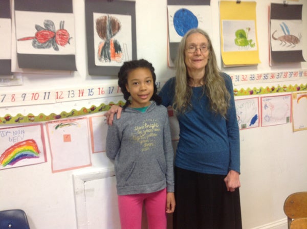 Karen Falcon, director of the Jubliee School, and Ella Adams, a student who worked on getting a historical marker for the 1985 MOVE bombing (Photo provided)