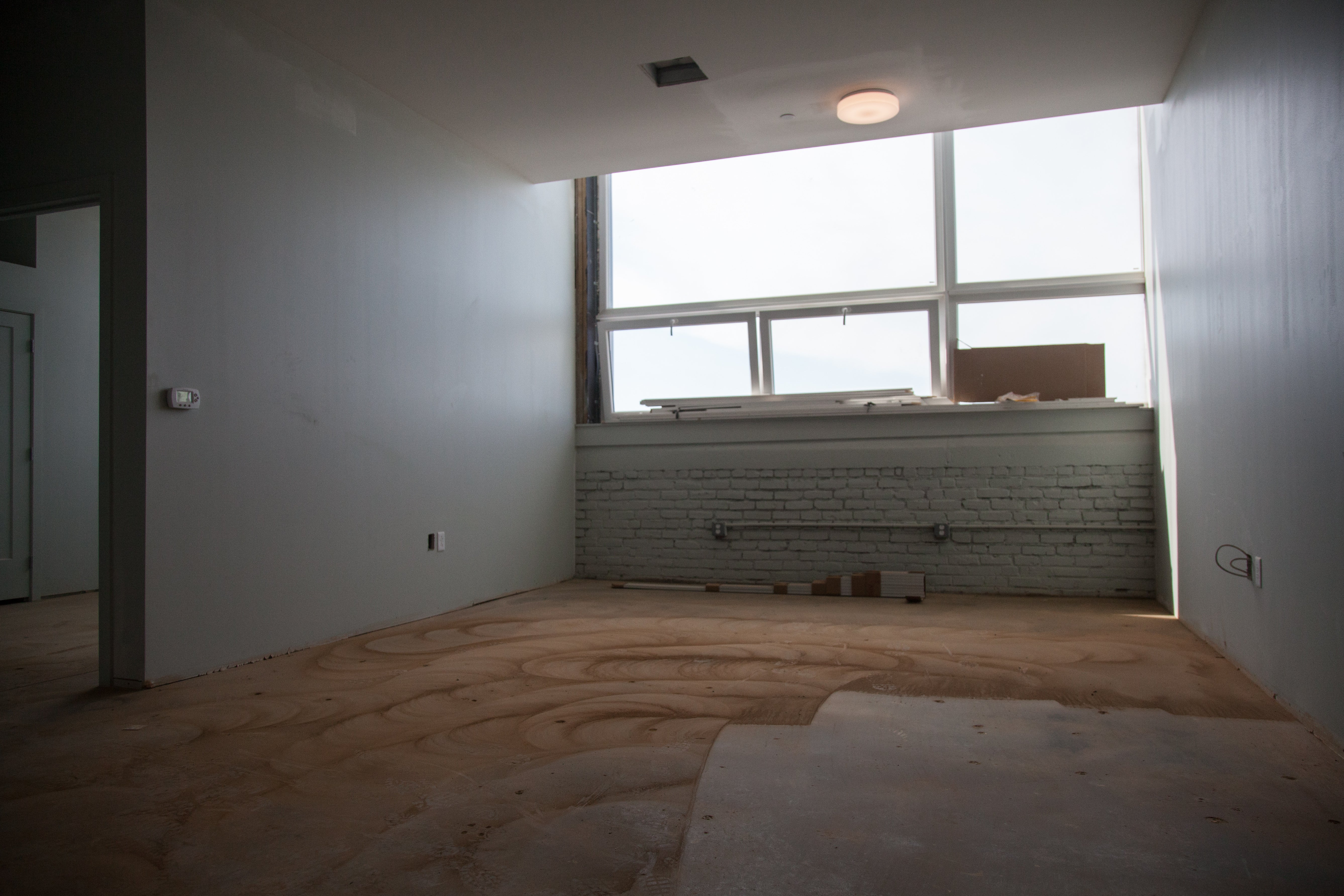 Orinoka Mills unfinished apartment | Credit: Lowell Brown/NKCDC