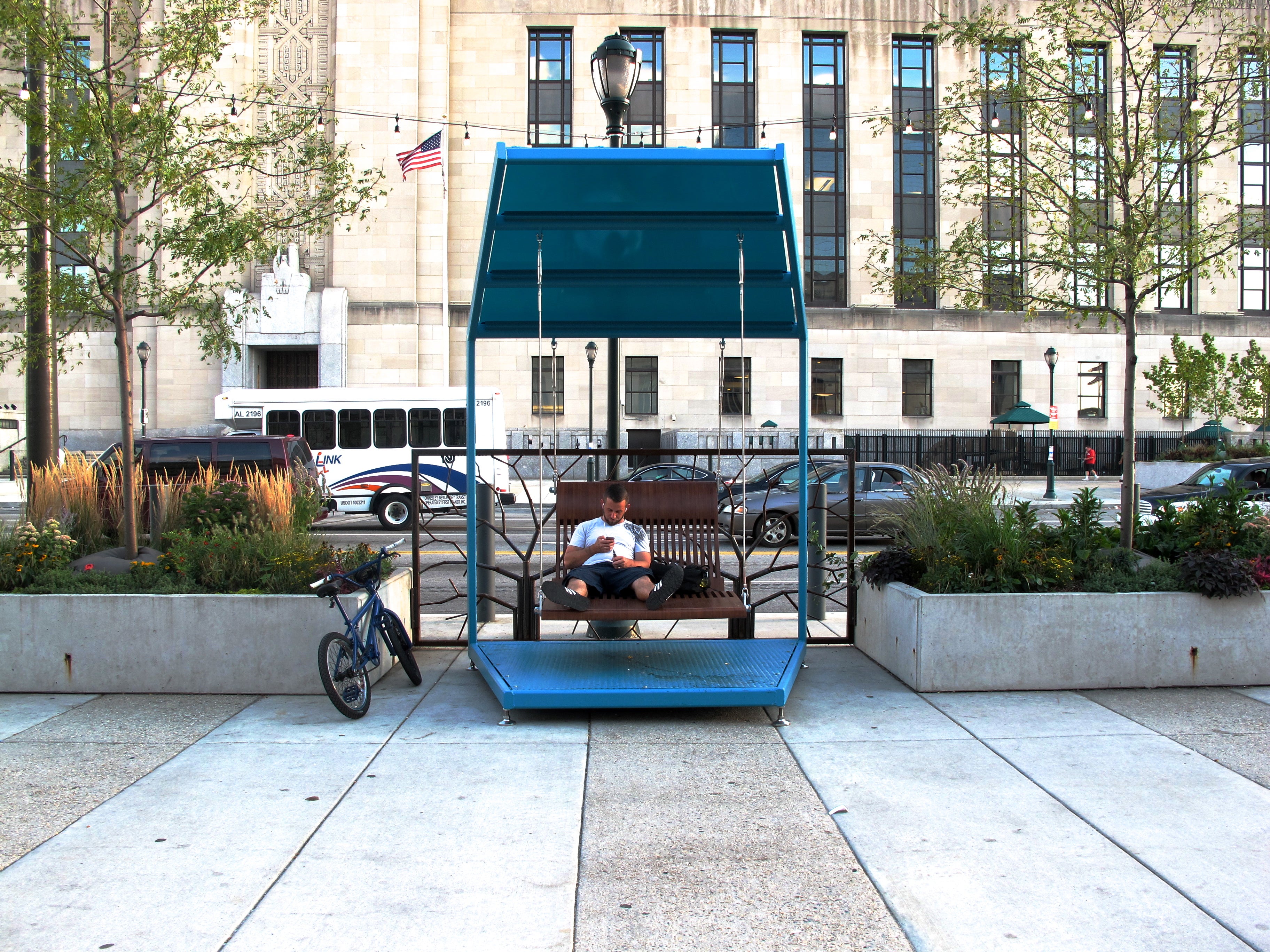 Porch Swings made to linger, glide, and people-watch