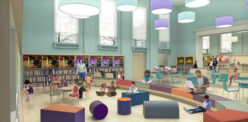  Rendering of Logan Library's new children's section (Courtesy of J R Keller)