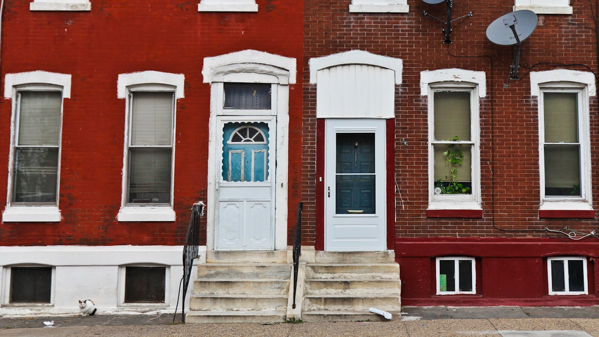 Sharswood rowhouses, February 2016 | Kimberly Paynter/WHYY