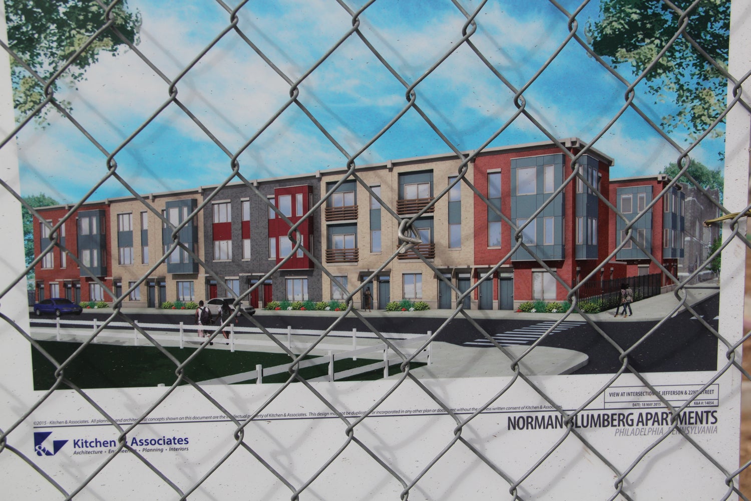 Signage for new housing on the way. February, 2016 | Emma Lee/WHYY