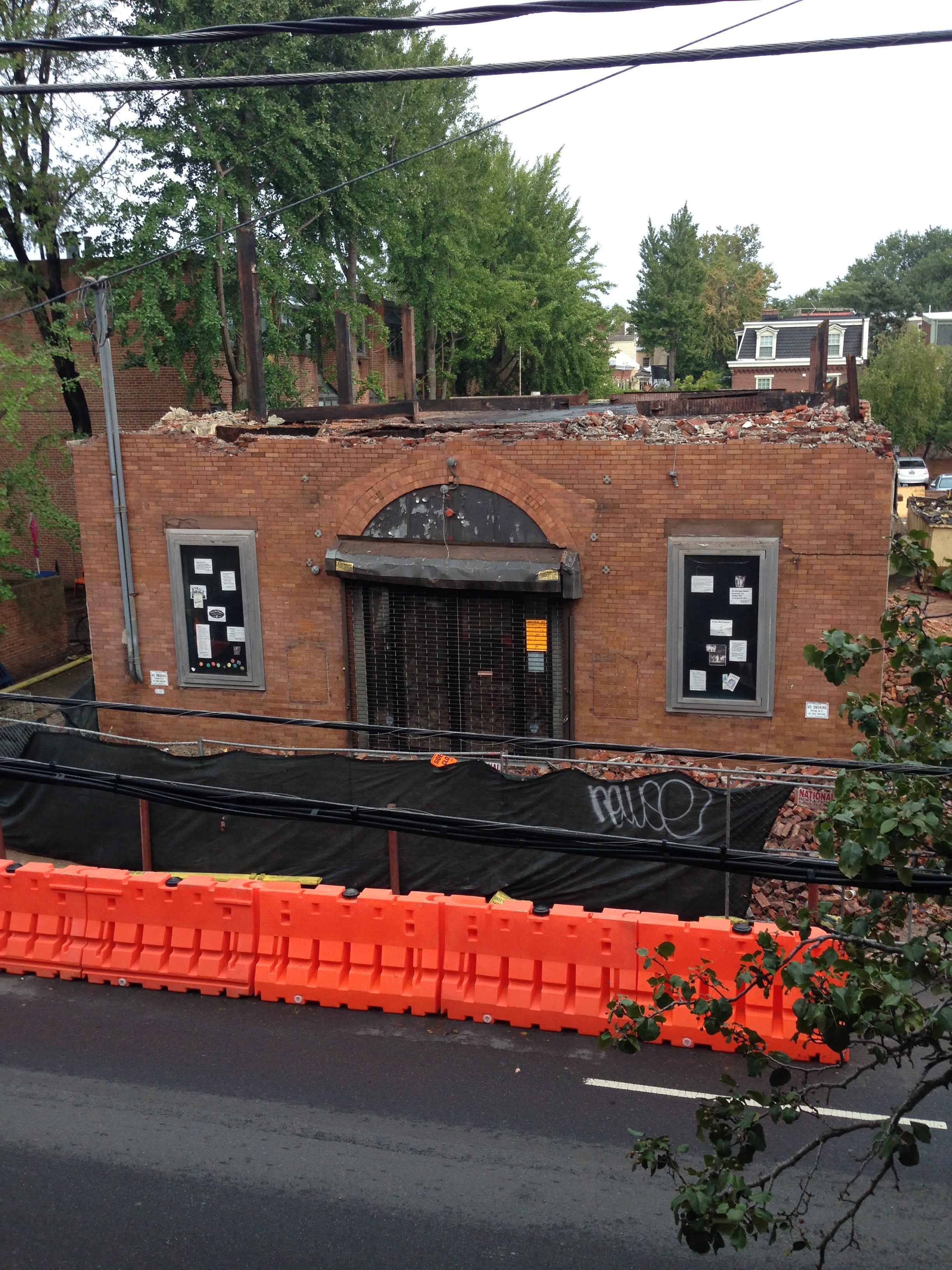 Society Hill Playhouse demolition, September 2016