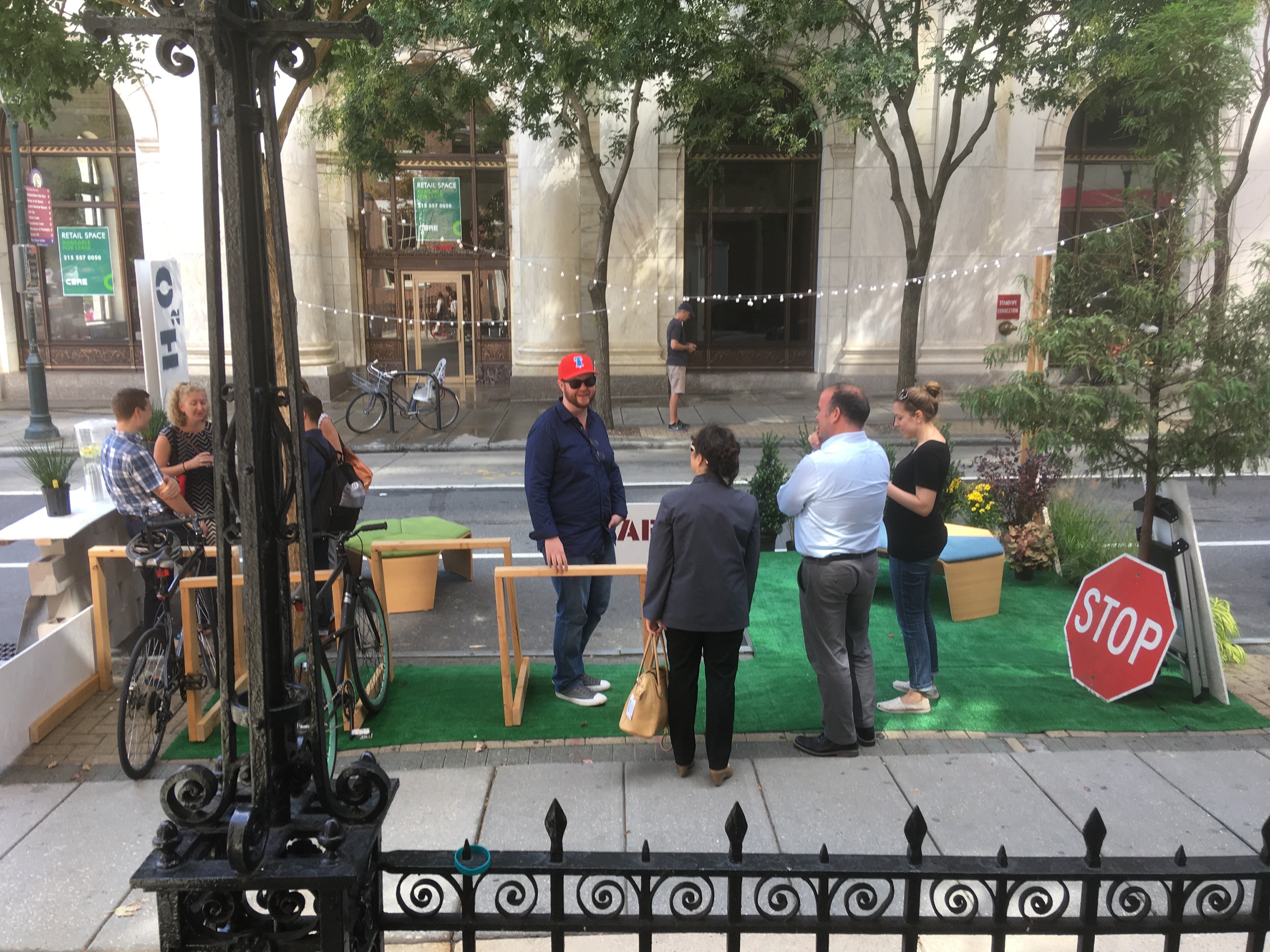 STOP, take a load off at LRK's Park(ing) Day pop-up on Chestnut near 6th