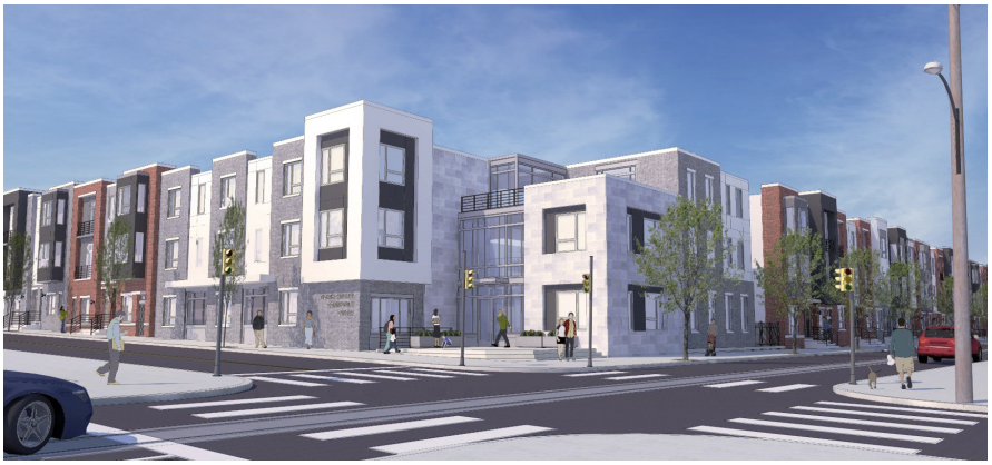 The community center in a planned Philadelphia Housing Authority project