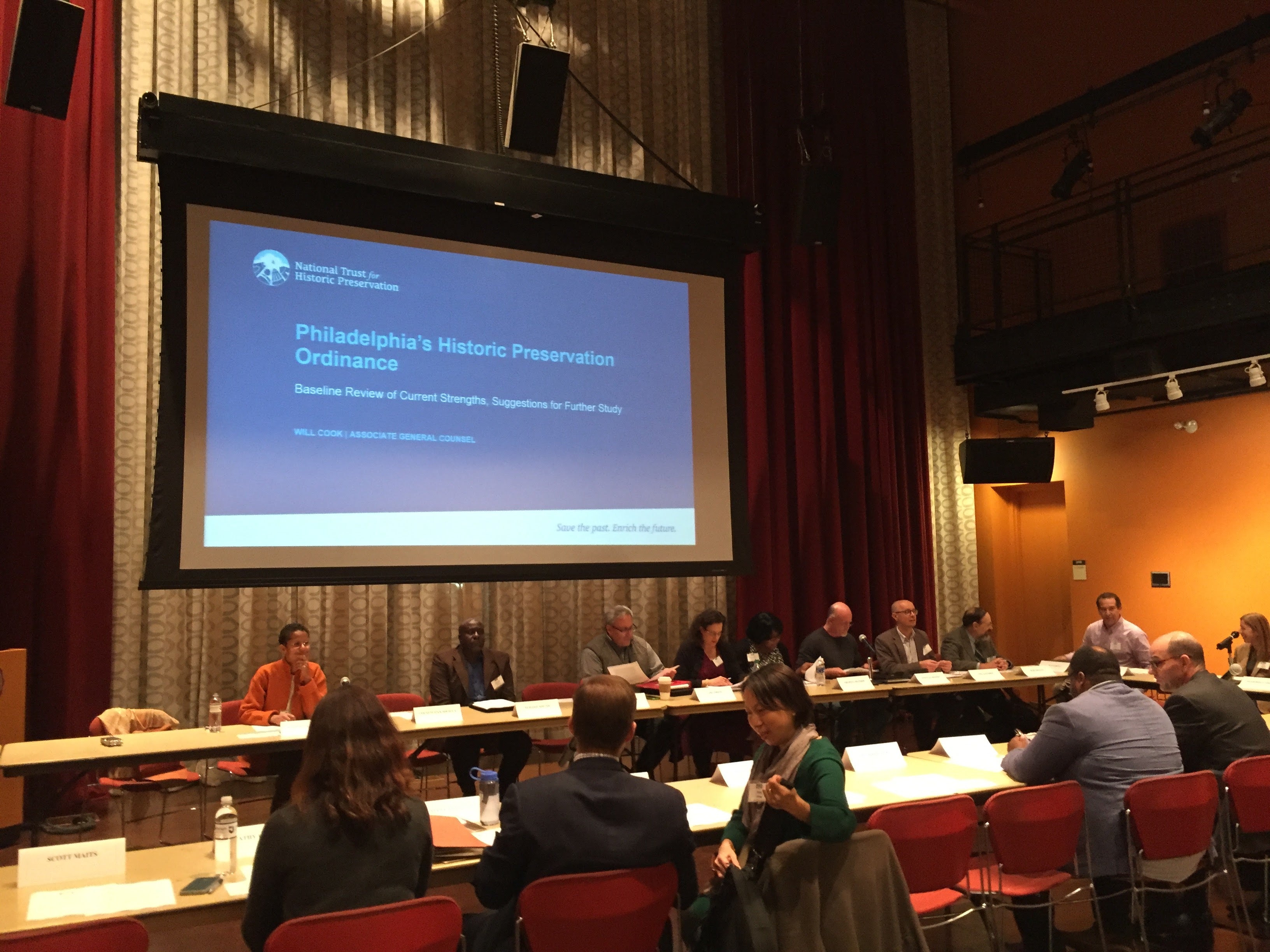 The Historic Preservation Task Force meets in Philadelphia University’s Kanbar Center 