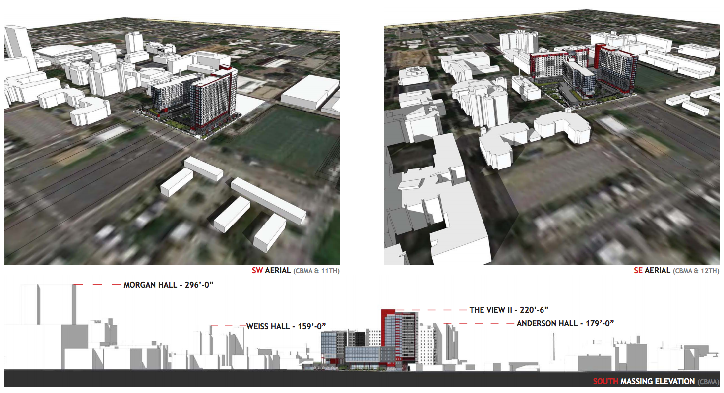 The View II: site plan and massing | The Goldenberg Group, Niles Bolton Associates, March 2017 CDR