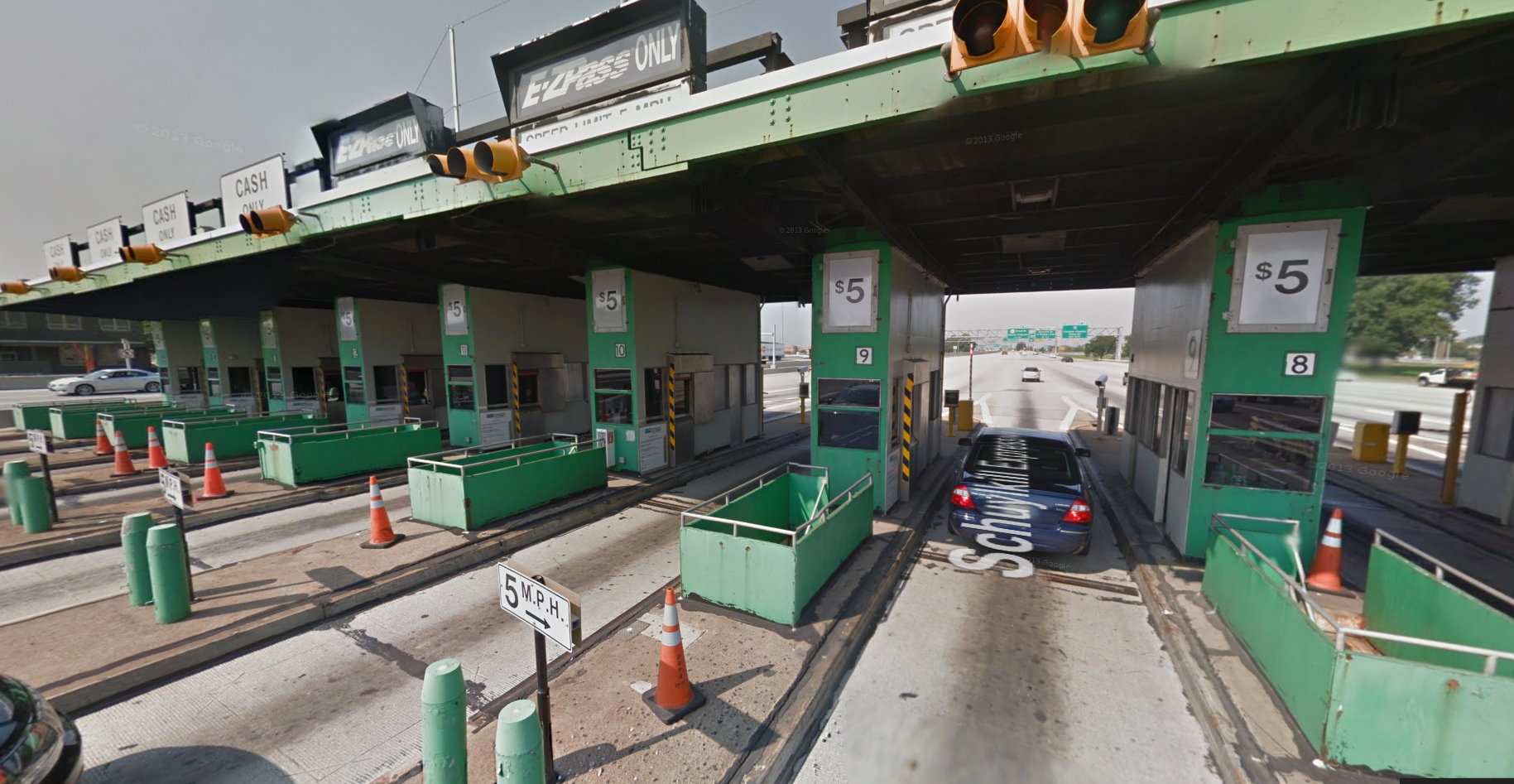 Walt Whitman toll booths