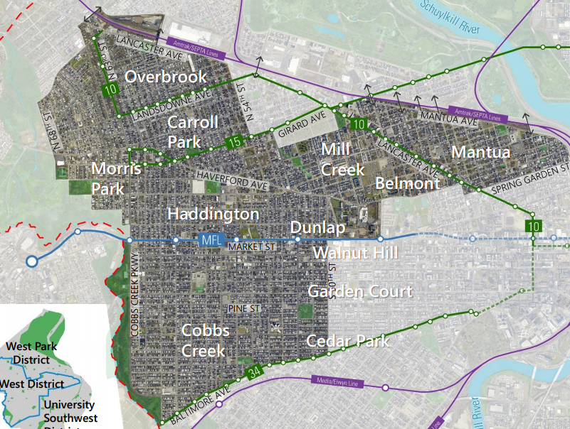 West District map