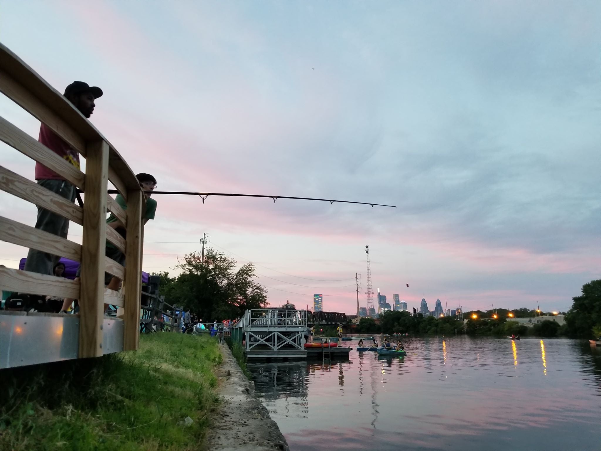 Solstice & Strawberry Moon Rowboating at Bartram’s Garden. 