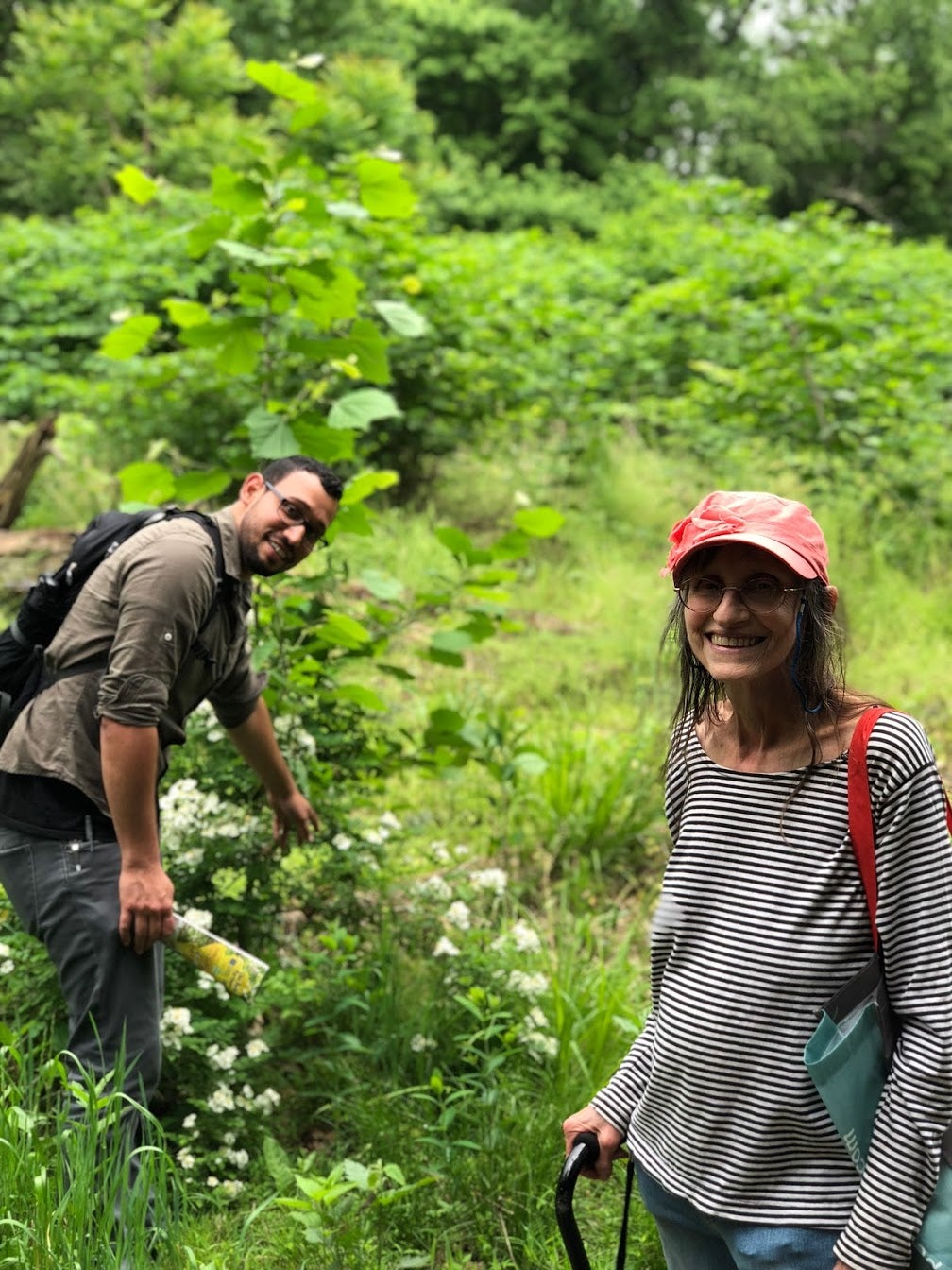 TTF’s Watershed Coordinator Robin Irizarry and Tacony Creek Park Keeper Judy Mackey. Credit: Diana Lu/WHYY