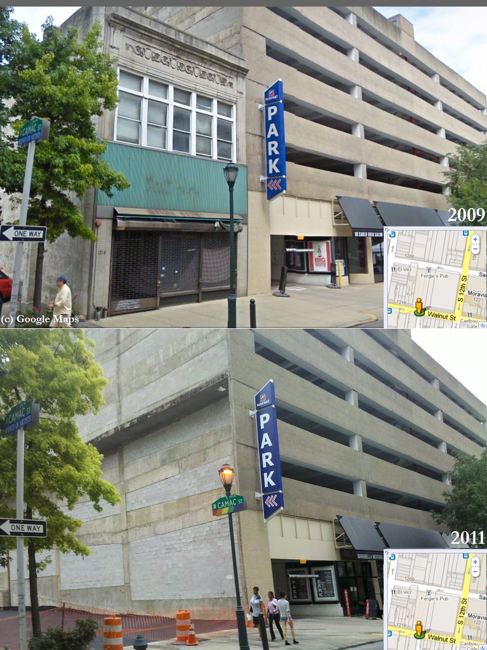 1213 Walnut Street: before and after
