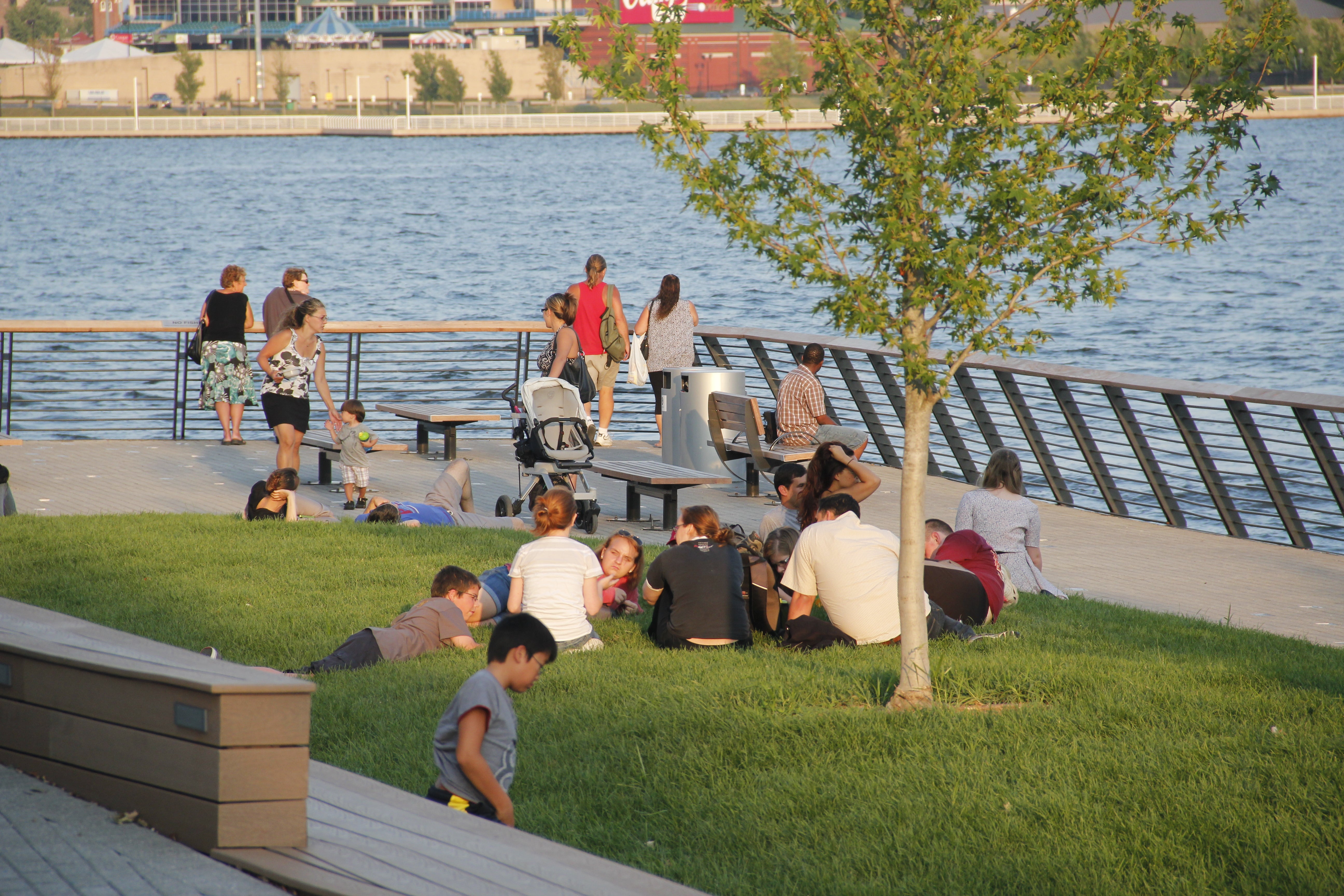 Catching up with food and tunes at First Friday on Race Street Pier