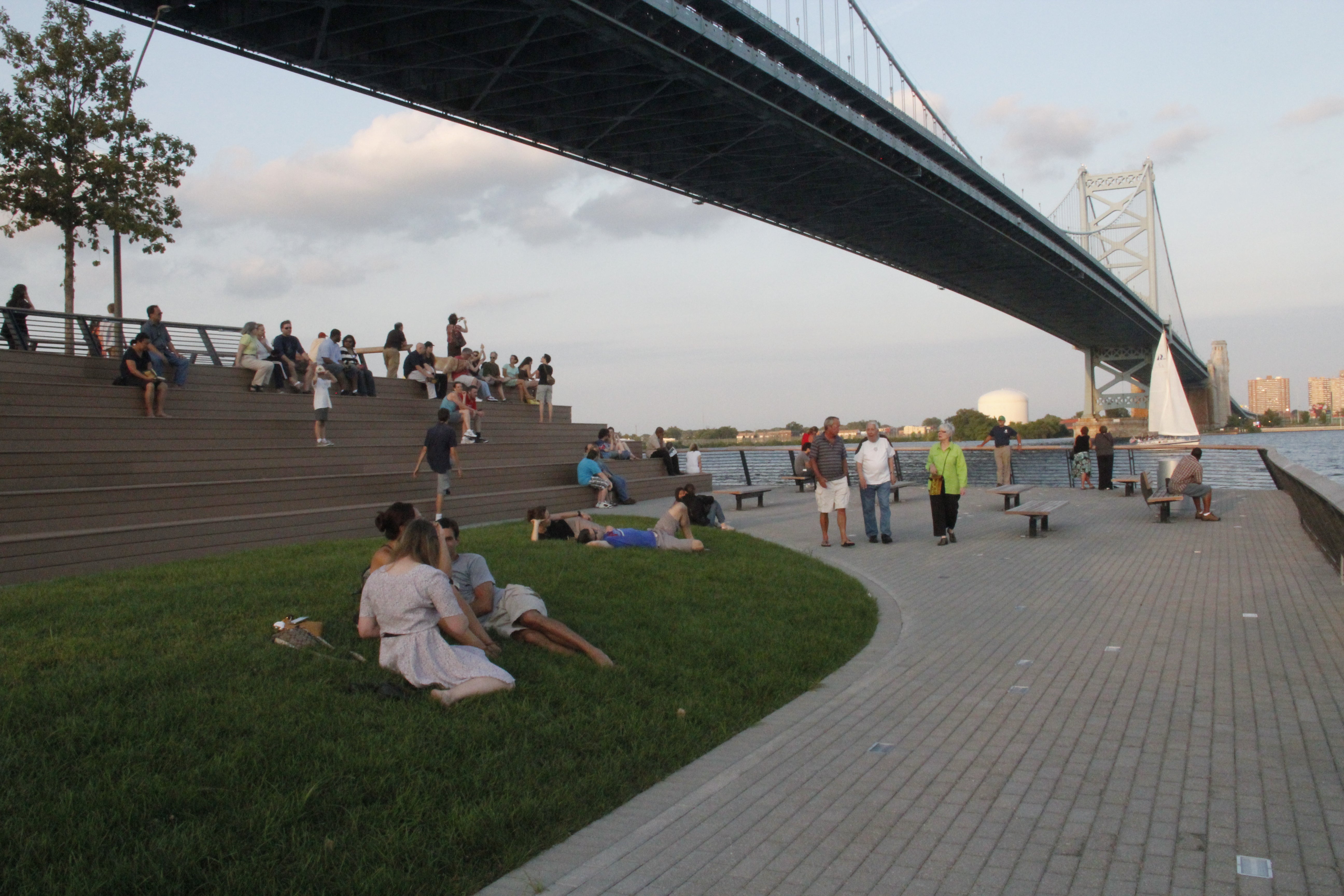 Catching up with food and tunes at First Friday on Race Street Pier