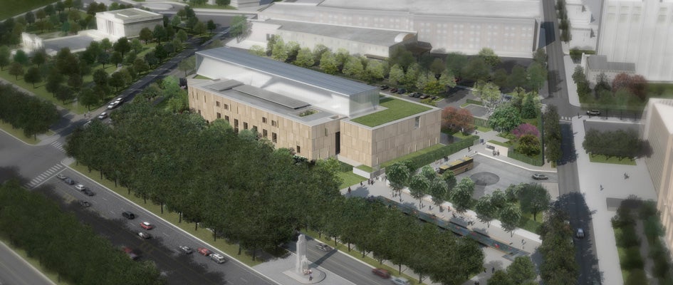 The Barnes Foundation on the Ben Franklin Parkway is currently being developed