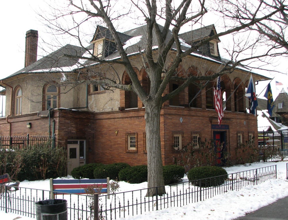 Edward Hazlehurst and Samuel Huckel Jr. designed Boathouse #6 for the Bachelors Barge Club in 1893.