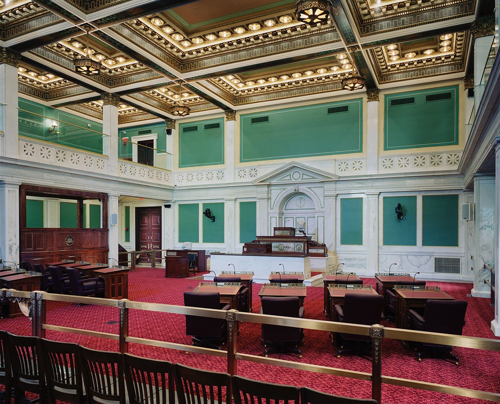 The City Council Chamber is the first interior space to be nominated under the new preservation ordinance.