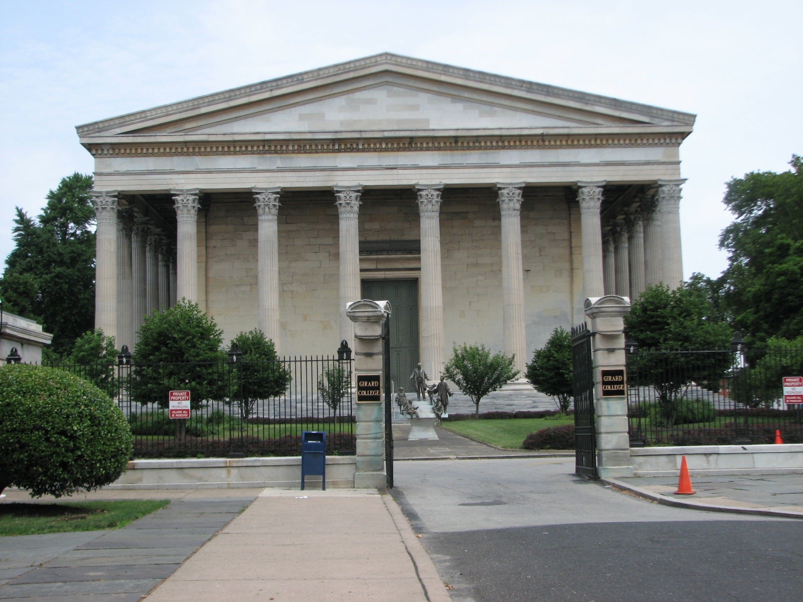 The buildings sit across from Founders Hall and the Girard College campus.