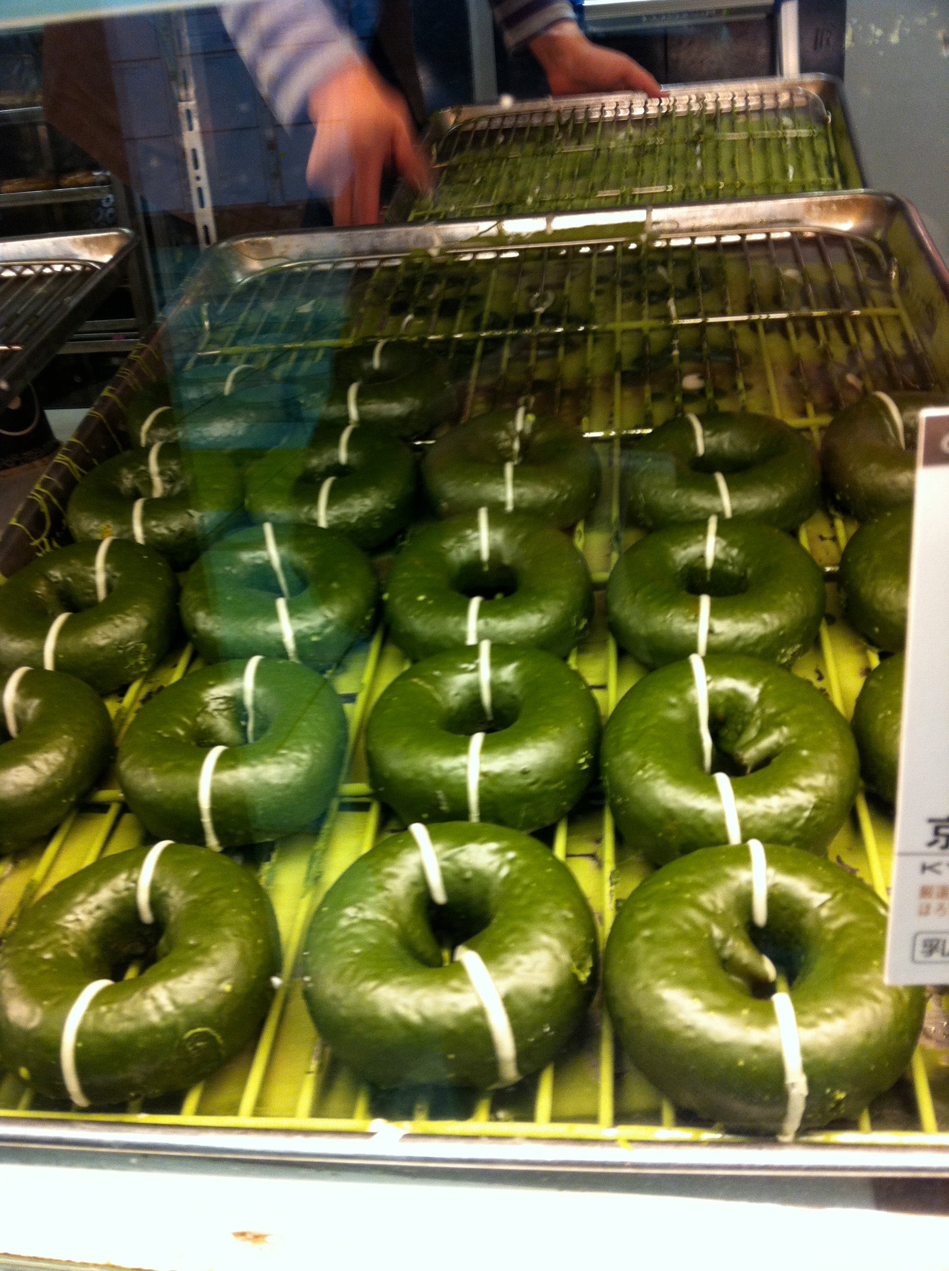 Green tea donuts