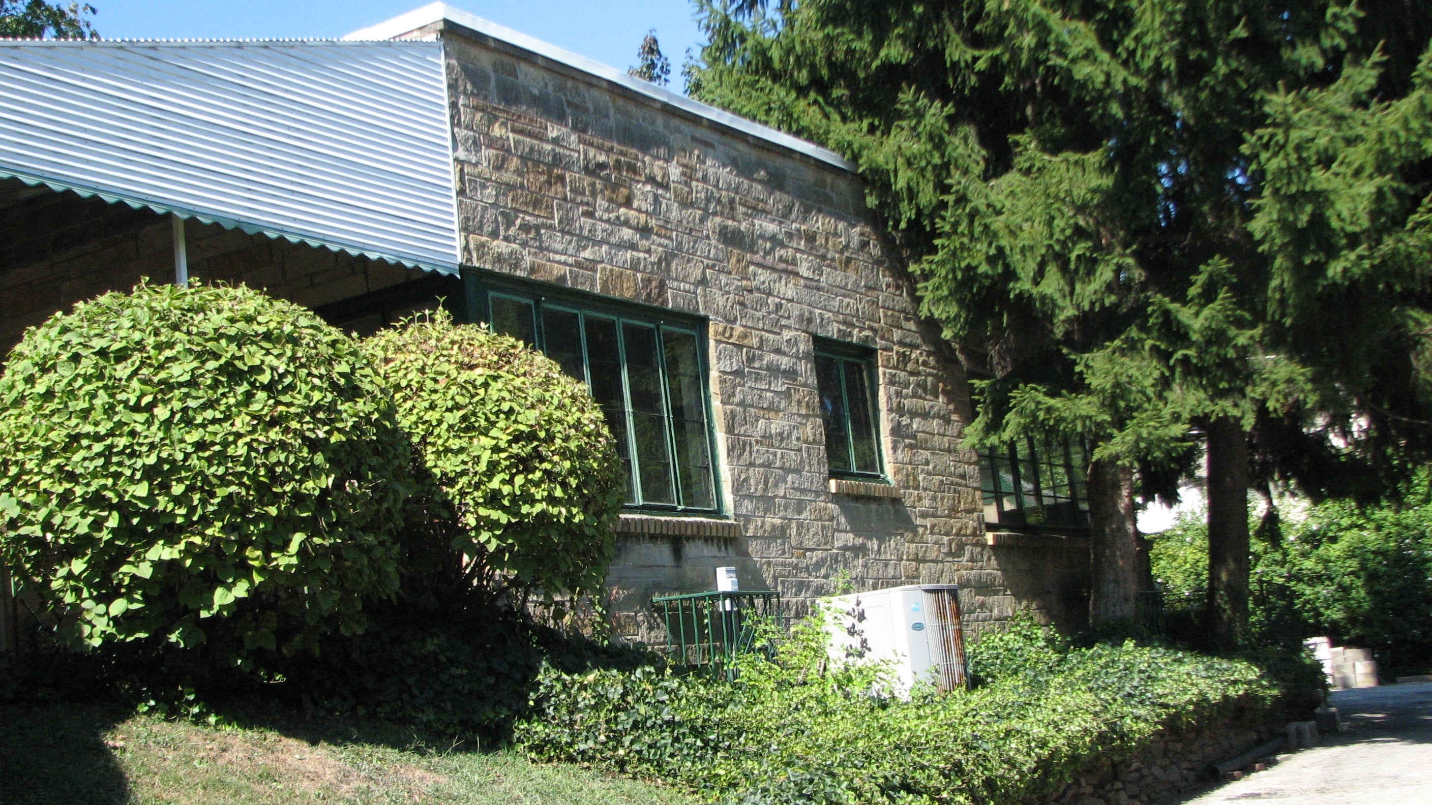 A side view of one of the Haverford Avenue homes.