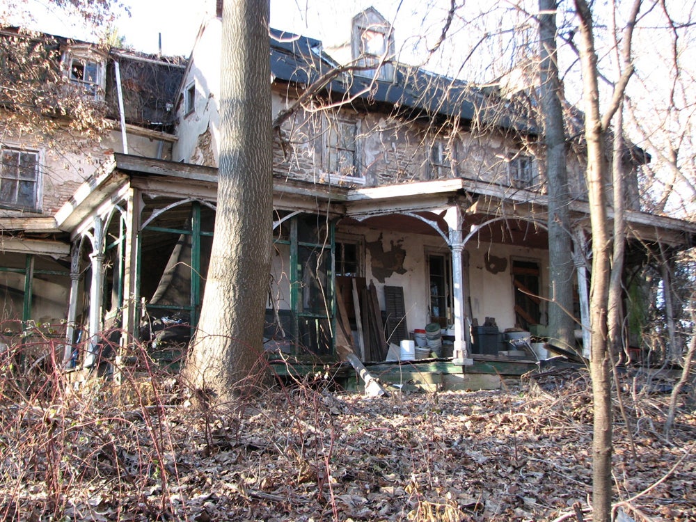 The front entrance to the Kerlin Farm house.