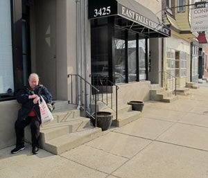 The 3400 block of Conrad Street in East Falls (Holly Otterbein of PlanPhilly/For NewsWorks) 