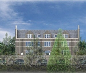 An artist rendering of Green Woods Charter School at Greylock Manor in Chestnut Hill. (Photo from Green Woods Charter School)