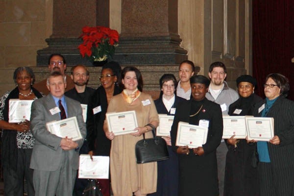 Betty Turner, far right, pictured with a group of CPI graduates (Photo by Bridget Kulik)