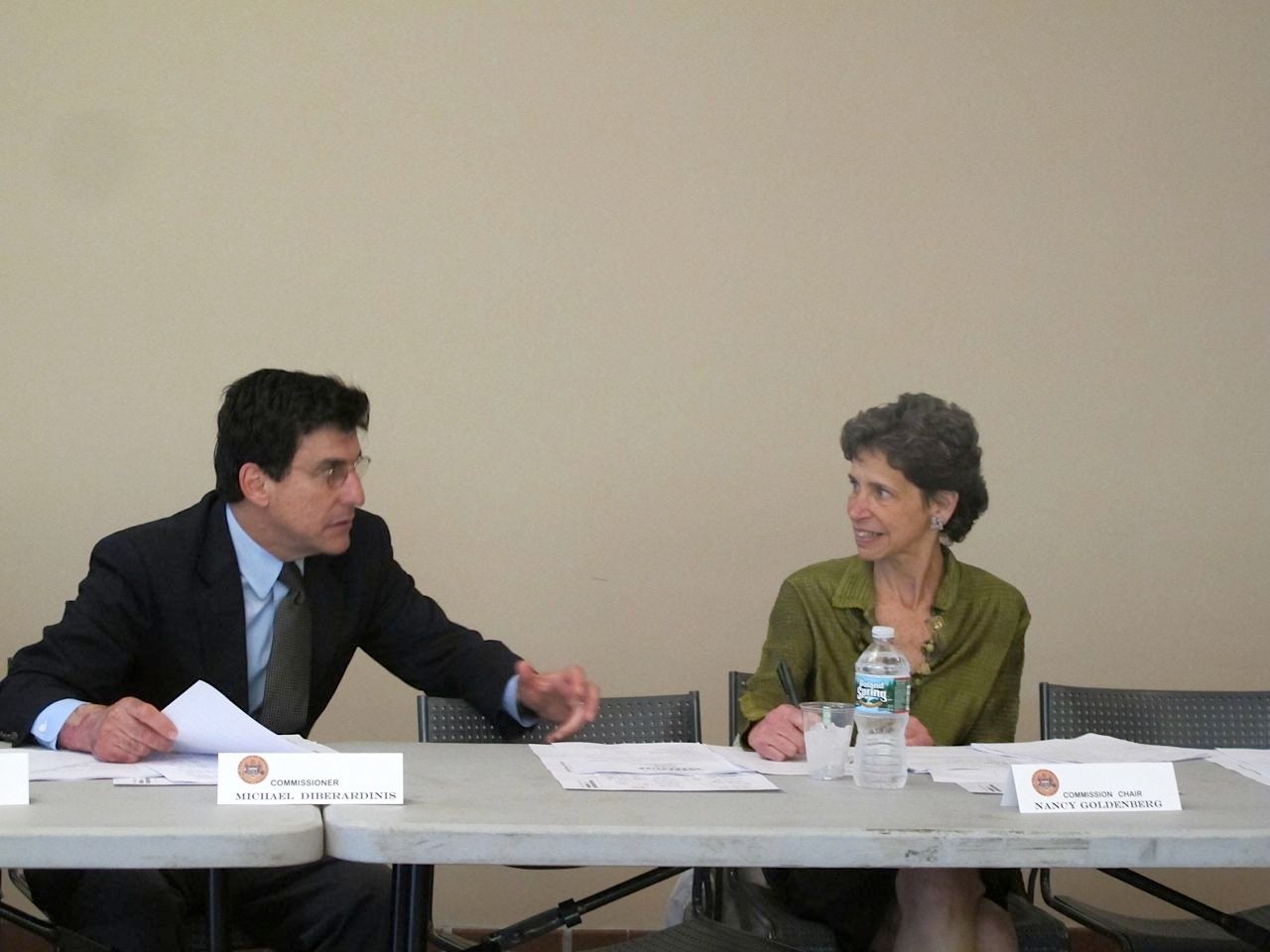 DiBerardinis and Commission Chair Nancy Goldenberg