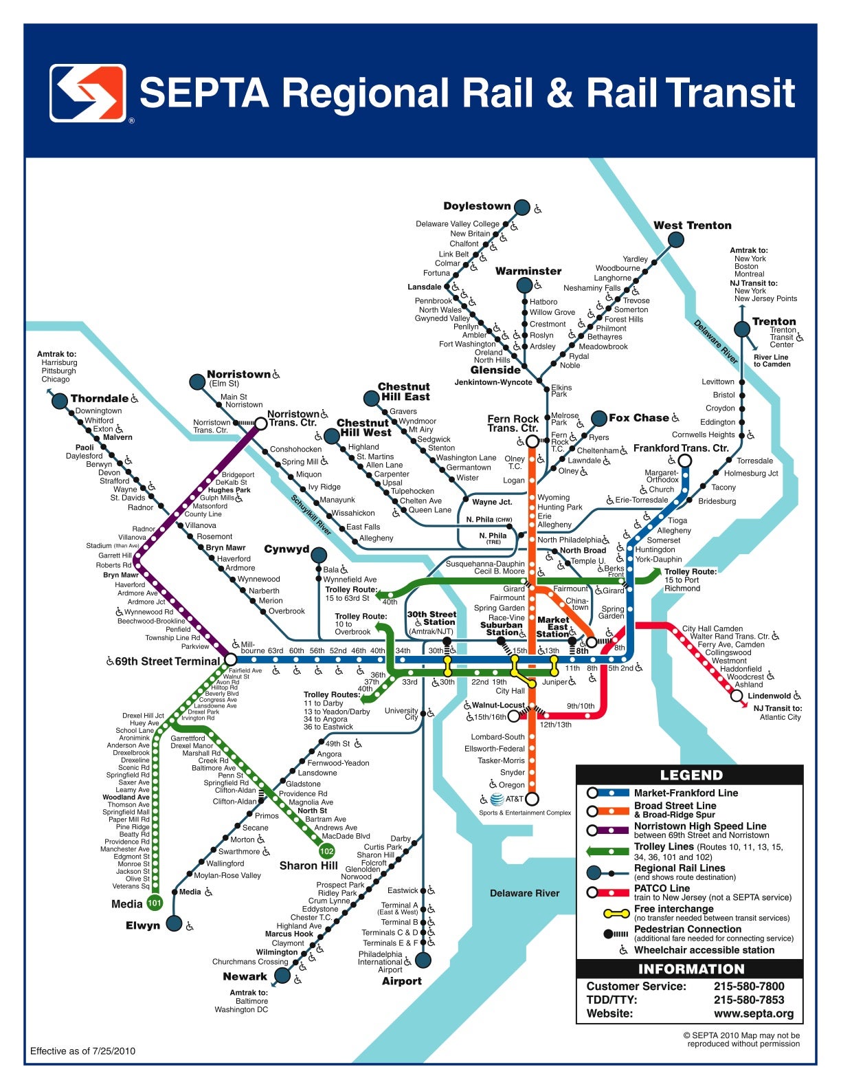 The new SEPTA map.