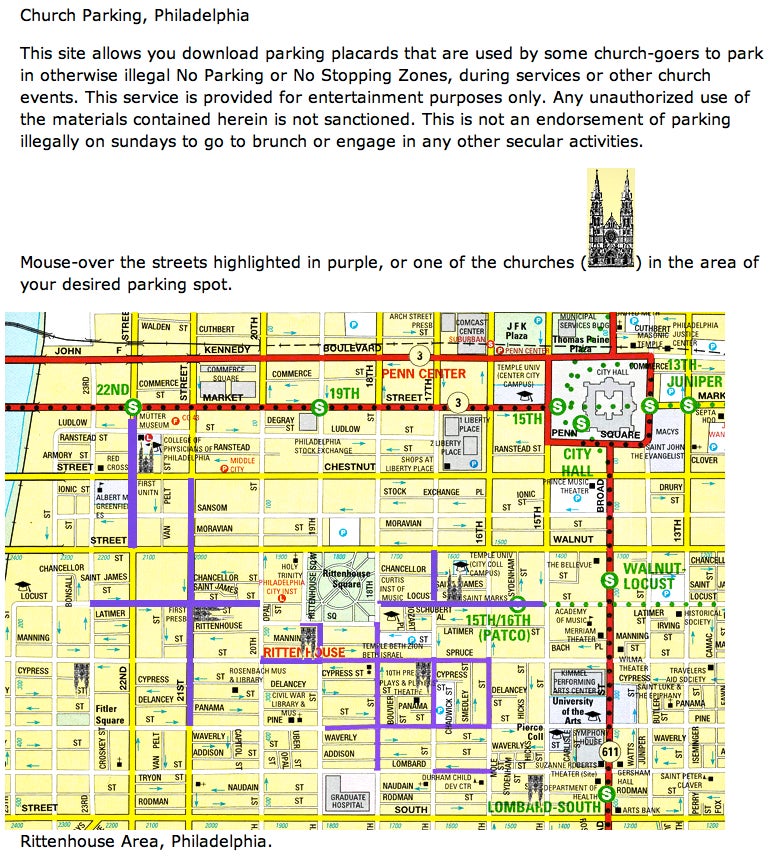 Churchparkingforaetheists map