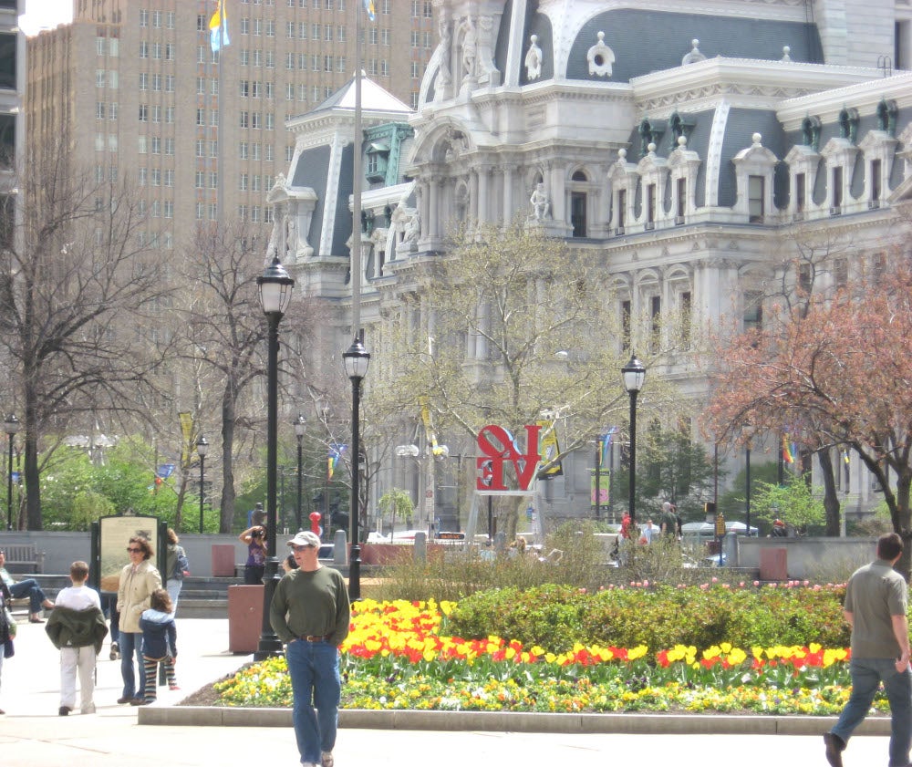 The plaza flower garden. PCPC staff photo