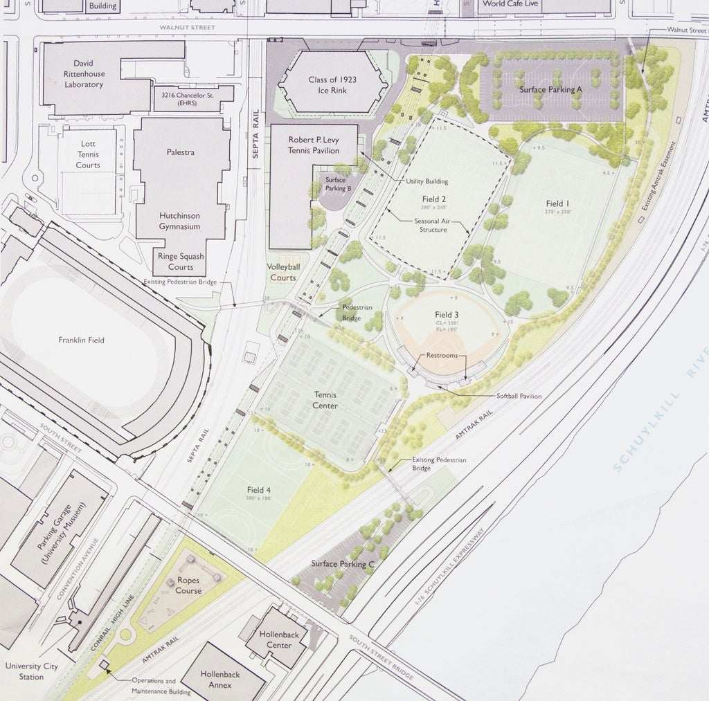 Site map of Penn Park