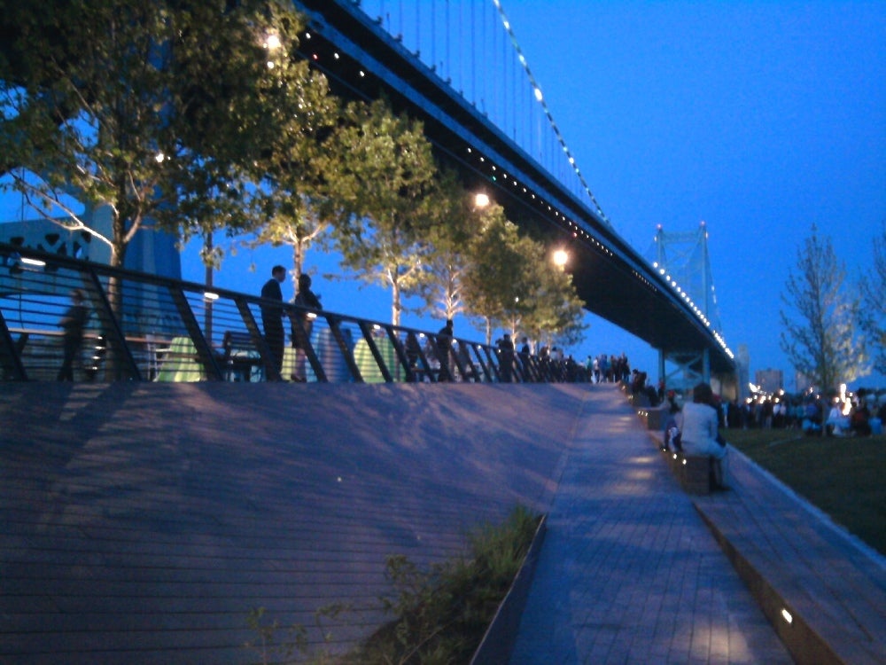 Race Street Pier at twilight