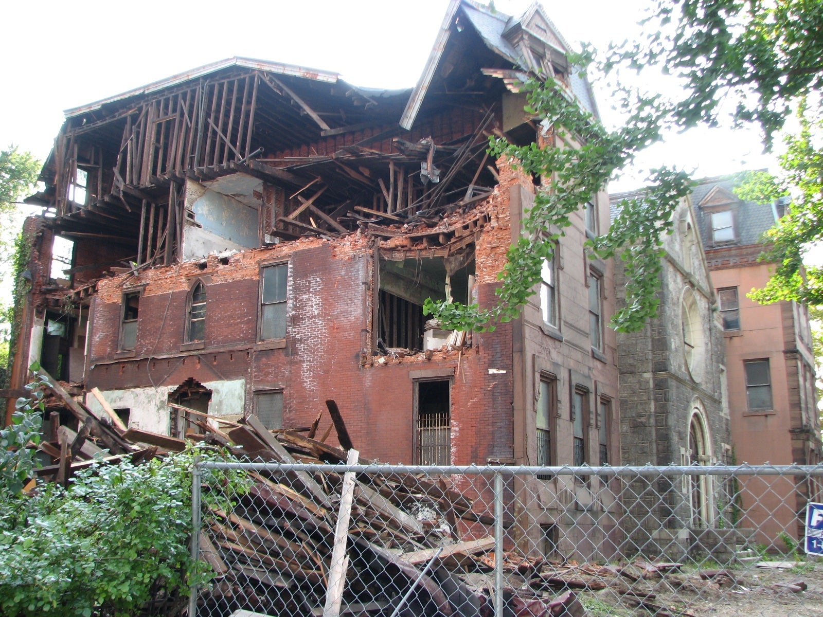 A view of the east side of the Poor Clares complex on Sept. 2.