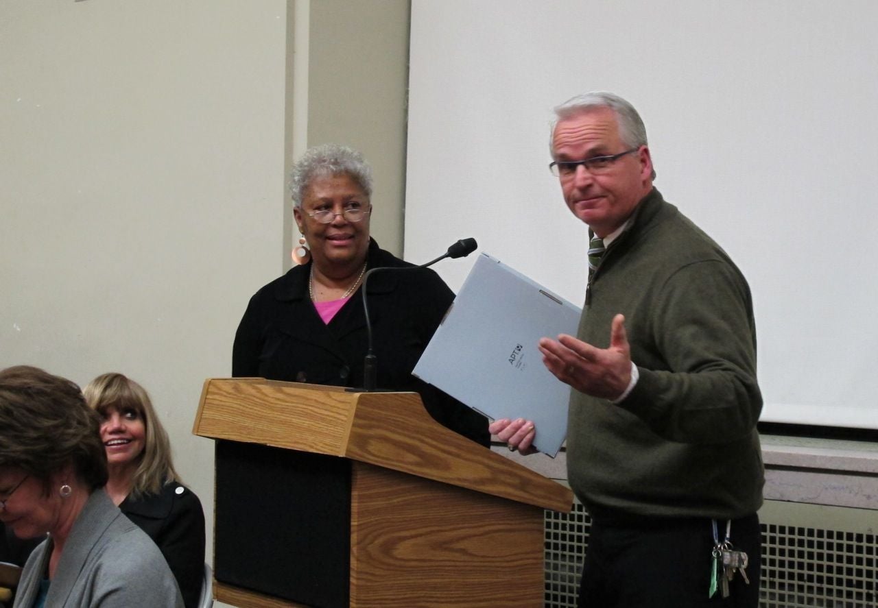 PaRC (for Parks & Recreation Commission) Star to Richie Yoka, president of the Fairmount Sports Association