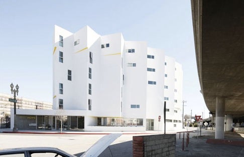 The New Carver Apartments in Los Angeles provides 97-units for formerly homeless, elderly and disabled residents.