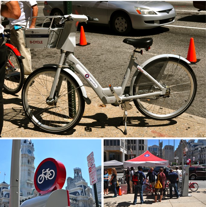 Photos from bike share demonstrations of fall 2010