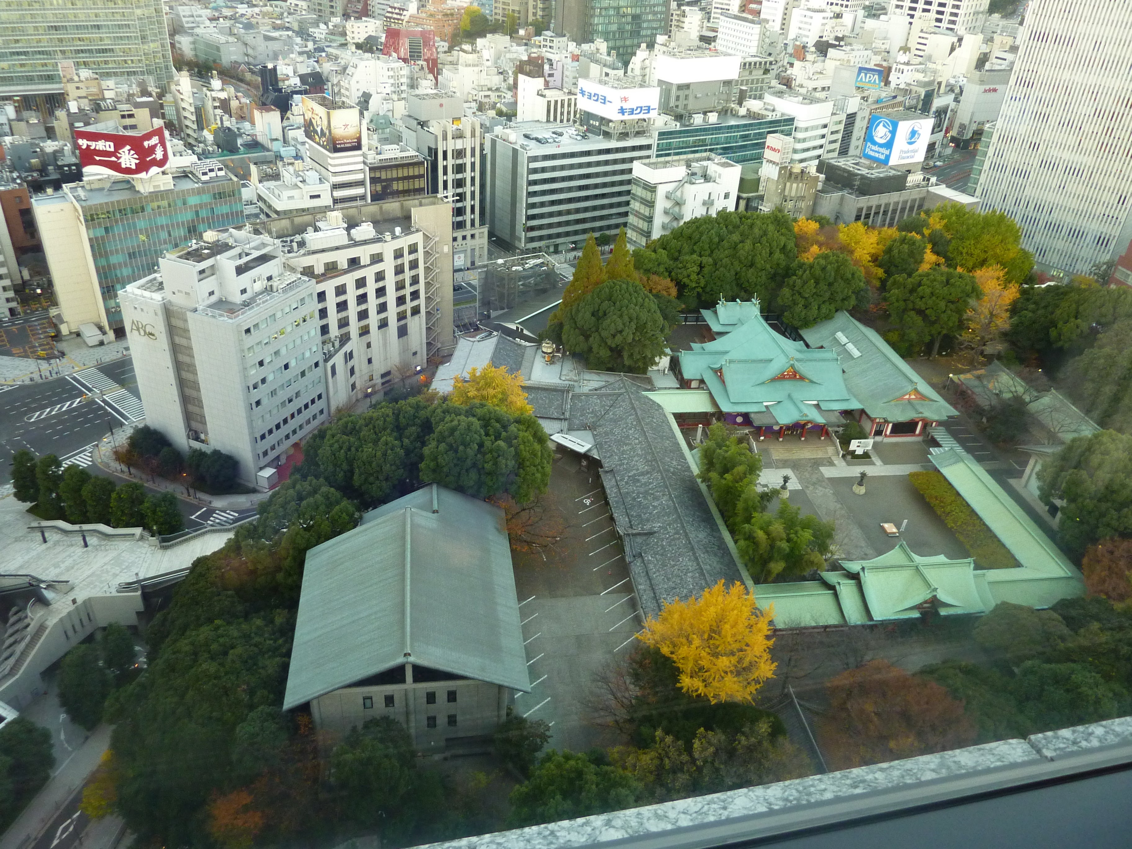 Shrine amidst density